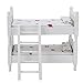 1:12 Letto a Castello in Legno per Casa delle bambole, Mini Letto a Castello per Casa delle Bambole Simulato Mobili in Miniatura Modello Scena AccessoriGiocattolo Cognitivo per Ragazze Ragazzi (A)