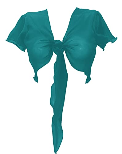 Image of Indian Trendy Women's Chiffon Short Sleeve Tie Top Choli Blouse Belly Dance Gypsy Tie Front Cardigan Tops