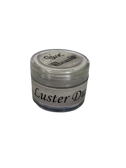 GSWC Hobby Crafts Glitter Sparkle Powder (Pack of 12, 7g Each)-0 (Silver)