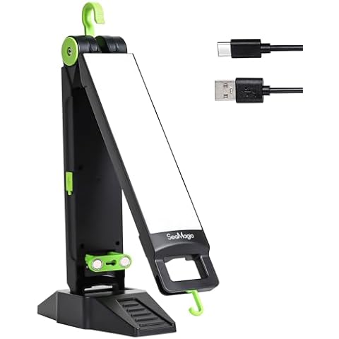 SEAMAGIC 1000LM LED Work Light Magnetic, 3 Modes, Foldable Work Light with 270° Folding, 4000mAh Rechargeable Work Light with Hanging Hooks, Base, Underhood Light for Maintenance, workshop, Emergency Cover