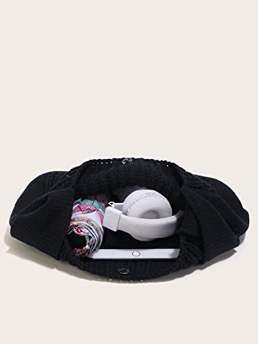 Bolso tote tejido para mujer con diseño crochet miniatura 6