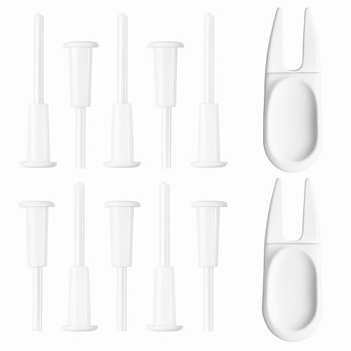 BOHUIZ 12 Pcs Yoga Ball Fitness Exercise Ball Air Stopper Plug Pin Adapter Kit, Exercise Ball Plug Replacement Kit for Fitness Exercise Ball Inflatable Bed Pool