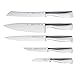 WMF Cuchillos Grand Gourmet, Plata, 5-Teilig, Acero Inoxidable