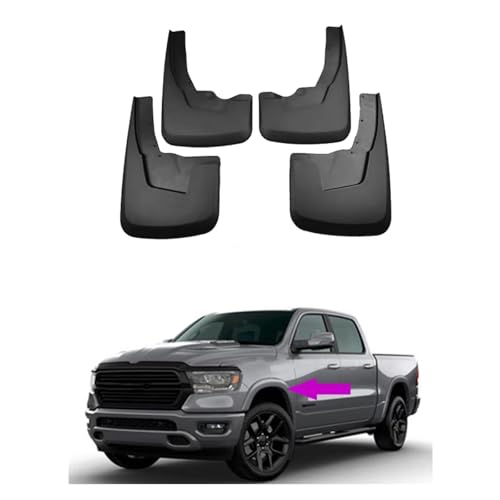 Guardabarros coche Dodge Ram 1500 2019-2023 para ruedas delanteras y traseras 2