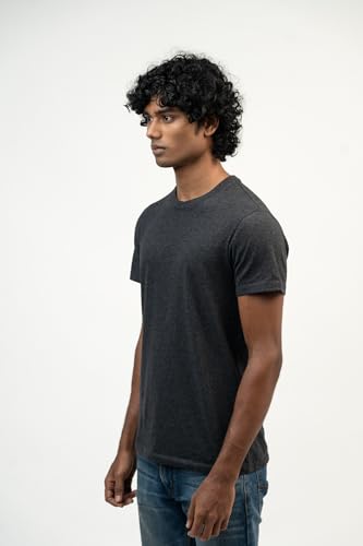 Image of Crew Neck Cotton Tshirt for Men Stylish and Comfortable Men Tshirt Breathable Solid t-Shirts Casual Formal Gym Fashion Essentials Versatile Full Sleeve Polo Trendy wardrobes Outfits