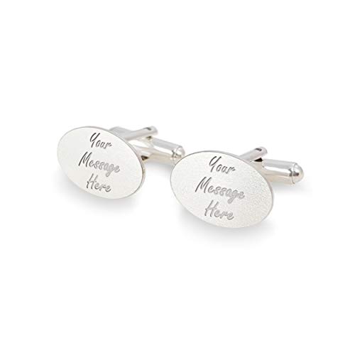 Mancuernillas personalizadas de plata 925 grabadas miniatura 1