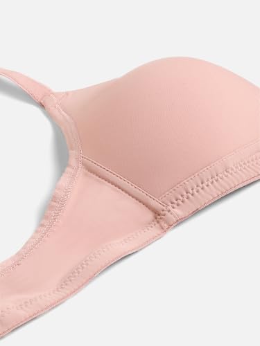 Image of EVA & JOY Women's Solid Lightly-Padded Non-Wired Full Coverage T-Shirt Bra (Pack of 1)