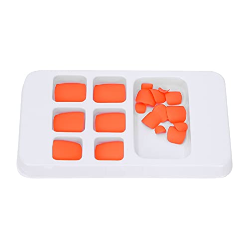 FILFEEL Faux Ongles Courts Colorés pour Femmes, 24 Pièces, Pointes d'Ongles Artificiels élégantes pour Toutes les Occasions (#4)