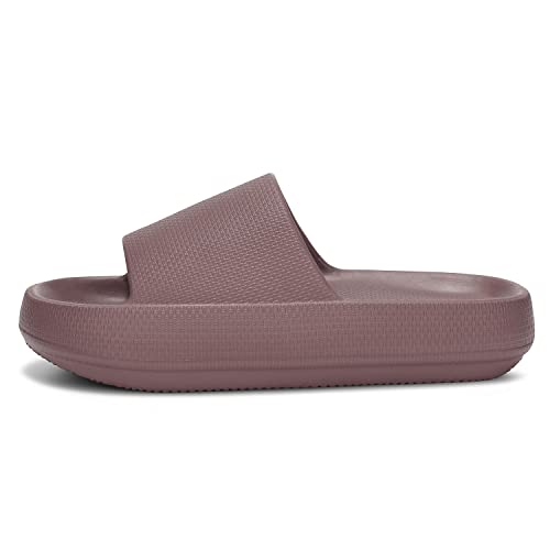 Image of Dirk Slides for Women and Men Sandals Pillow Slippers Shower Shoes Cushioned Cloud Slides