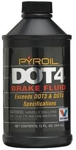 Brake Fluid, 12 Oz, Dot 4