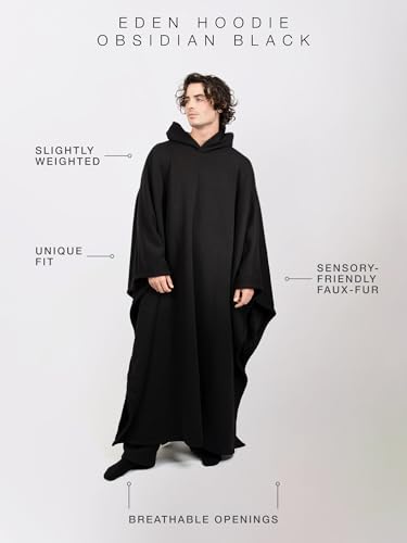 Image of FREE THE SHEEP Eden Hoodie - Oversized Weighted Hoodie Cloak with Ultra-Soft Faux Fur Liner