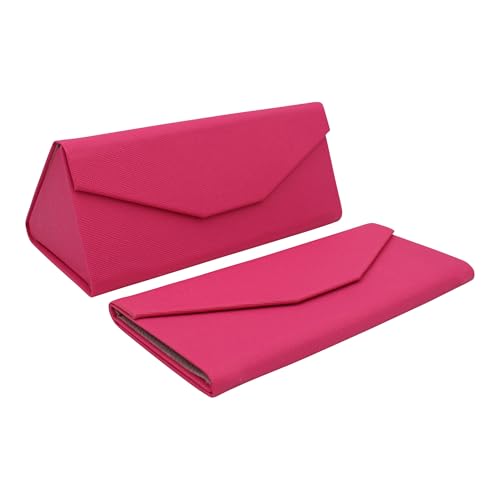 Image of Real Sic Glasses Case for Men and Women - Magnetic Folding Hard Shell Sunglass Holder - Inspired by Solid Color