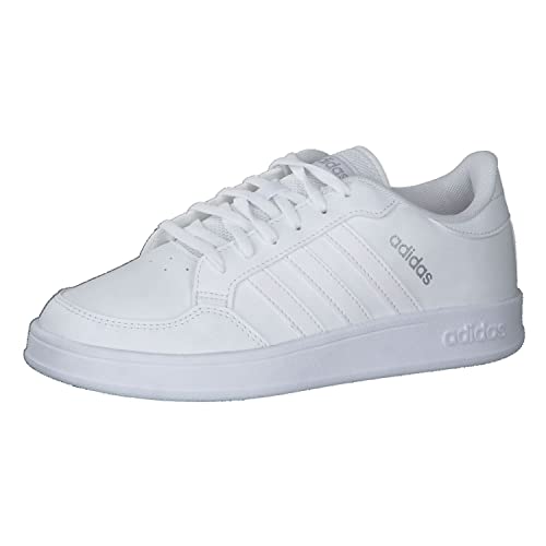 adidas BREAKNET, Scarpe da Tennis Donna, Ftwbla/Ftwbla/Plamet, 39 1/3 EU