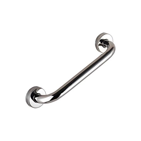 Grab Bar 304 Stainless Steel Grab Rails Wall Mounted Safety Support Rail Elderly/Disabled Handrails Aid Hold for Toilet/Shower Bathroom (33cm) Cover