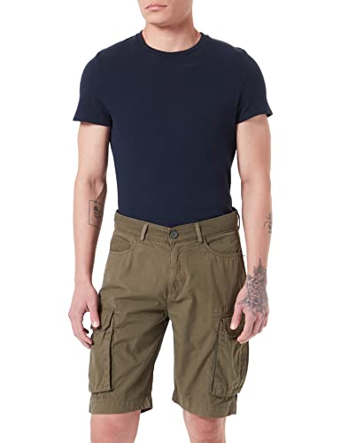 Kaporal - Bermuda Cargo Kaki Homme en 100% Coton - Nimes - 34 - Vert