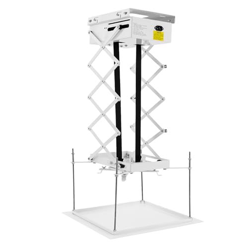 SICHENSH Electric Lift Projector, Elektrischer Hebebühne, Beamer Deckenhalterung mit Fernbedienung, Motorisierter Projektorhalterung Aufzug, Beamer Projektor Deckenlift, Maximallast bis 10 kg