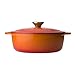 Le Creuset 2.75 qt. Shallow Cast Iron Dutch Oven, 2.75qt, Flame