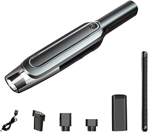 ENCHE spiradora de mano inalámbrica: miniaspiradora portátil y potente para coche, ideal para limpieza en seco y húmedo. Recargable con potente succión para pelo de mascotas, hogar e interior de coche