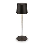 BRILONER - Lampada da tavolo LED senza fili IP44 con touch, dimmerabile, batteria ricaricabile, USBC, lampada da scrivania senza fili, lampada da comodino ricaricabile, 11x33 cm, nero