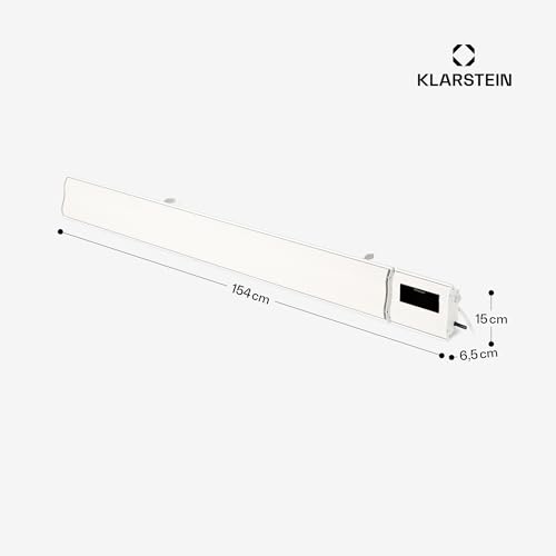 Klarstein Heizstrahler, Elektrische Heizung Terrasse & Garten, Infrarotstrahler mit WiFi App- Steuerung, Timer, LED- Anzeige, IP44 Infrarot Heizstrahler, CO2- Freie, Energieeffiziente Heizung, 2400W-8