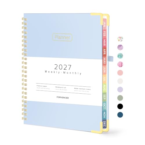 Forvencer 2027 Planner, Hardcover Calendar Planner Jan - Dec 2027, 6"x8"