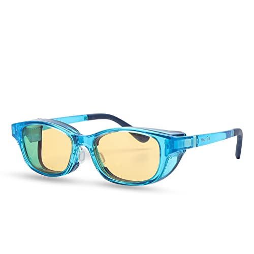 Image of Kids Dry Eyes Relief Eyeglasses, Blue Light Blocking, Moisture Chamber Glasses, Computer Reading /Gaming /TV /Phones Glasses for Children,Anti Eyestrain (Blue)