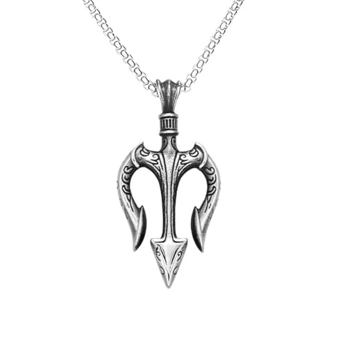Amulette mythologie grecque homme collier triangle punk robuste