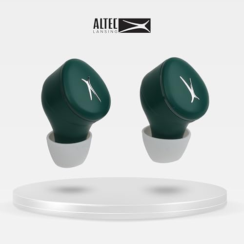 Image of Altec Lansing - NanoBuds 3.0 True Wireless Earbuds, Bluetooth Earphones with 6-Hour Battery, Charging Case, Touch Controls, Noise Cancelling Mic, IPX5 Water Resistant, Voice Assistant (Forest Green)
