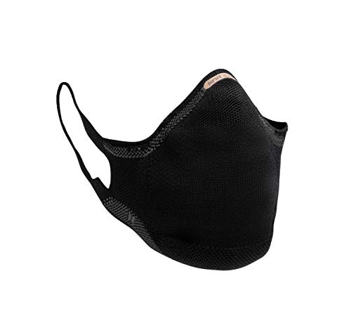 Máscara Reutilizável Knit Safe V-Block (PRETO, M)