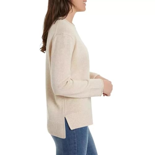 Ella Moss Women's Crew Neck Marled Pullover Sweater2