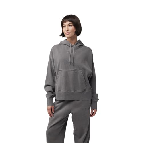 Sweat à capuche Fox Lady Wordmark en polaire oversize pour femme couleur étain