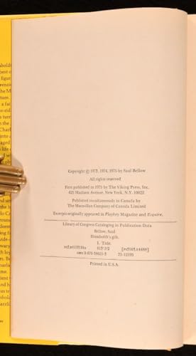 Humboldt's gift: A novel (An Alison Press book) 0436039508 Book Cover