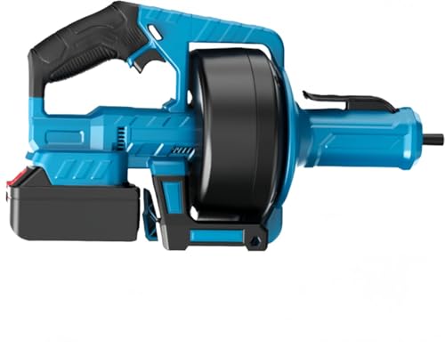 YIN SHI 改良型パイプクリーナー 電動パイプクリーナー 排水管掃除道具 操作が簡単 無段変速 女性でも気軽に使えます スプリング長さ 700cm 家庭用 業務用 トイレ 洗面所 排水口 風呂場トイレ、電動ポータブル下水管、キッチンとバスルームの床排水