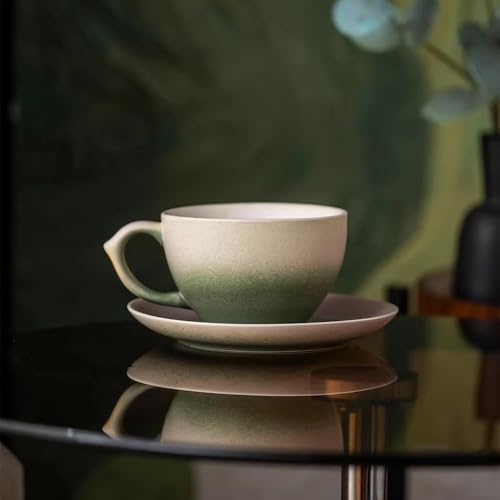 Tasse service vaisselle décorative table cuisine avec soucoupe céramique - 4