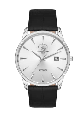 Image of Santa barbara polo & racquet club Analogue Silver Dial Men's Watch-SB.1.10480-1