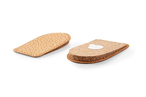 Image of Kaps - Cork & Leather Heel Lifts (2 Pck) - Twin Pack Self-Adhesive Insoles for Shock Absorption, Achilles Tendonitis Relief & Comfort, Vegetable Tanned - for Daily Use by Women