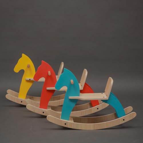 Image of Traditional Rocking Horse- Blue