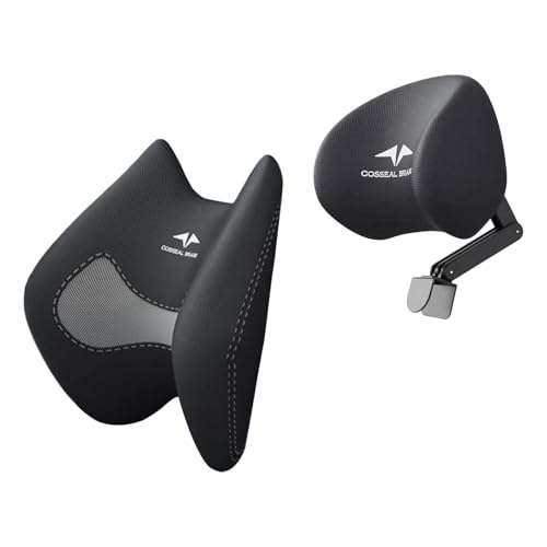 Appui-tête ergonomique LOVIVER avec coussin lombaire réglable amovible