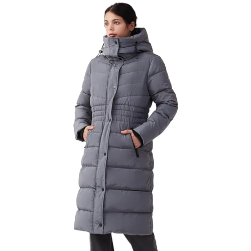 IKAZZ Women's Winter Coats, Thickened Warm Insulated Vegan Down