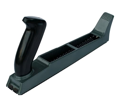 Knauf Raspel-Hobel zum Glätten von Platten-Schnittkanten 250-mm Kanten-Hobel mit Metall-Rahmen zum Abschleifen unregelmäßiger Ränder bei Gipskarton-Platten / Gipsfaser-Platten schwarz