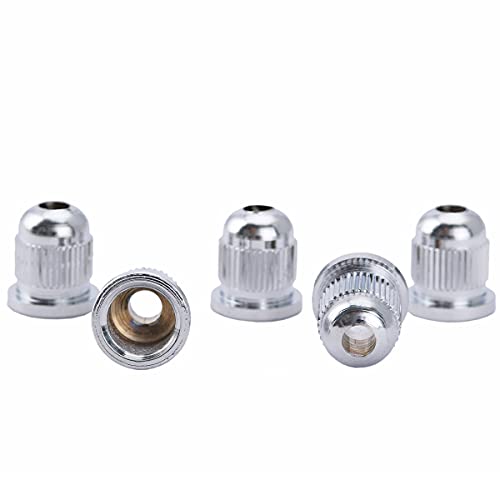 Musiclily Pro 13.2mm Steel Through Body String Mounting Ferrules for Electric Bass Chrome (Set of 5), 13.2 mm - Image 4