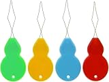 VOIISH Needle Threader Sewing Small Tools Arts DIY Easy Hand Sewing Fast and Precise Ideal for Needlework (Pack of 4)