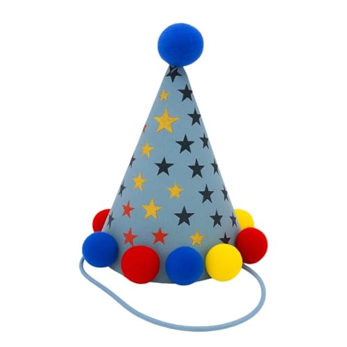 Chapéu de Aniversário Azul para Cachorro e Gato Festa Pet