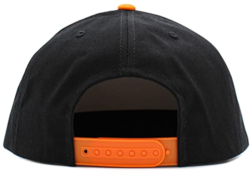 Image of KBETHOS Classic Snapback Hat Blank Cap Underbrim Cotton Wool Blend Flat Visor Adjustable Unisex