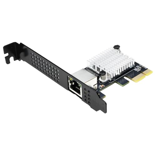Image of IO CREST Single Port 10 Gigabit Ethernet PCI-e x1 Network Card RTL8127 Chipset