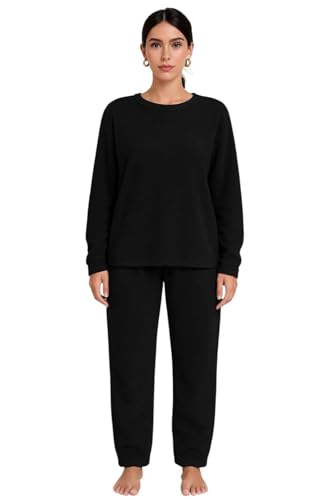 Image of KOTTY Women's Regular Fit Coral Fabric Winter Ensemble - Soft and Warm Wear for Chilly Days