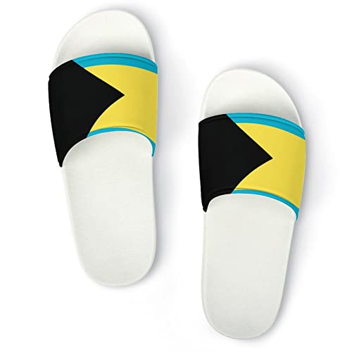Bahamas Flag House Sandals Non Slide Bathroom Beach Slippers for Men Women