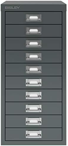 BISLEY Multicajón Archivador, Metal, Gris Antracita, Talla única