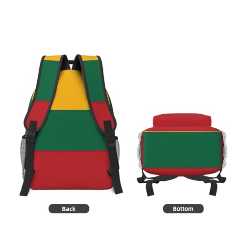 Sac à dos pour ordinateur portable imprimé drapeau de la Lituanie