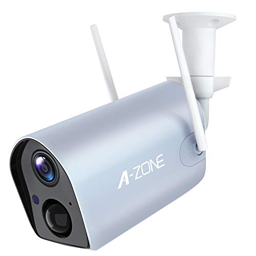 Battery Powered Outdoor Security Camera, Wireless Home Security Camera WiFi Camera Surveillance Camera 10400mAh Rechargeable Solar Power 1080P Night Vision IP66 PIR Motion Detection 2-Way Audio